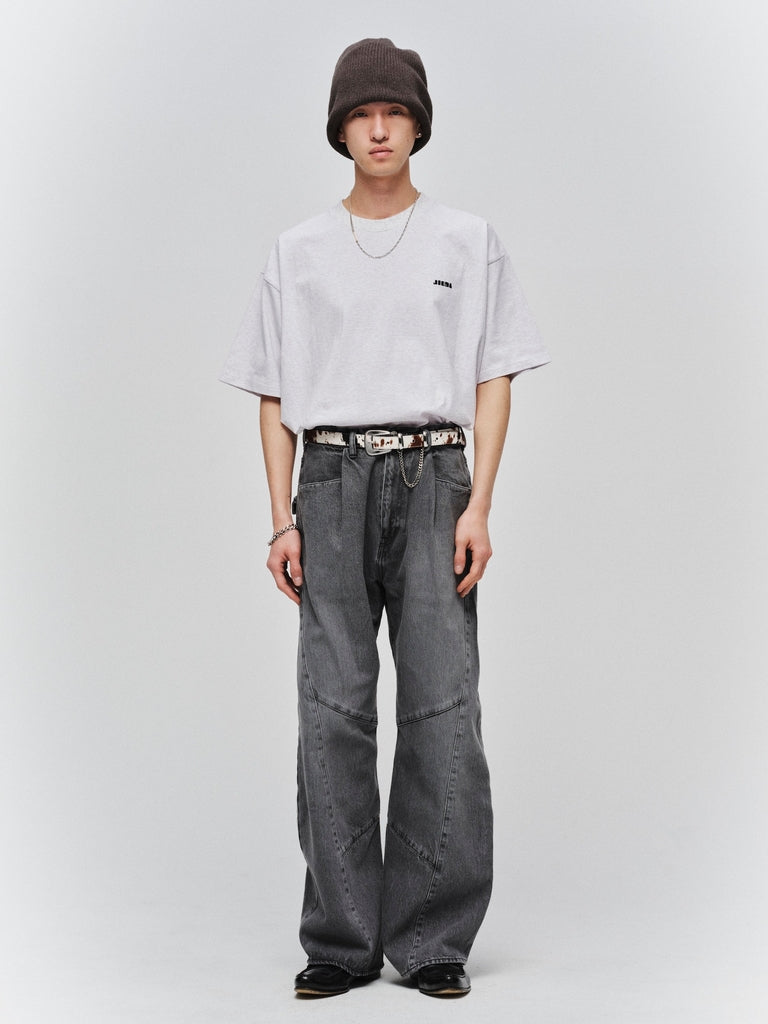 JIEDA　HAIRCALF WESTERN BELT