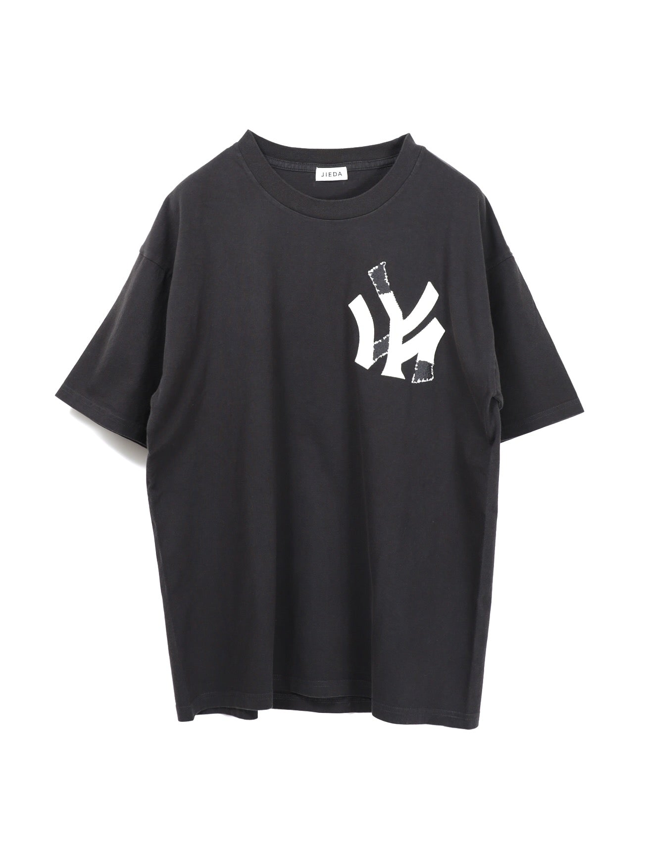 Jieda ジエダ CAR FONT TEE Tシャツ 黒 緑ワッペン 【公式通販】