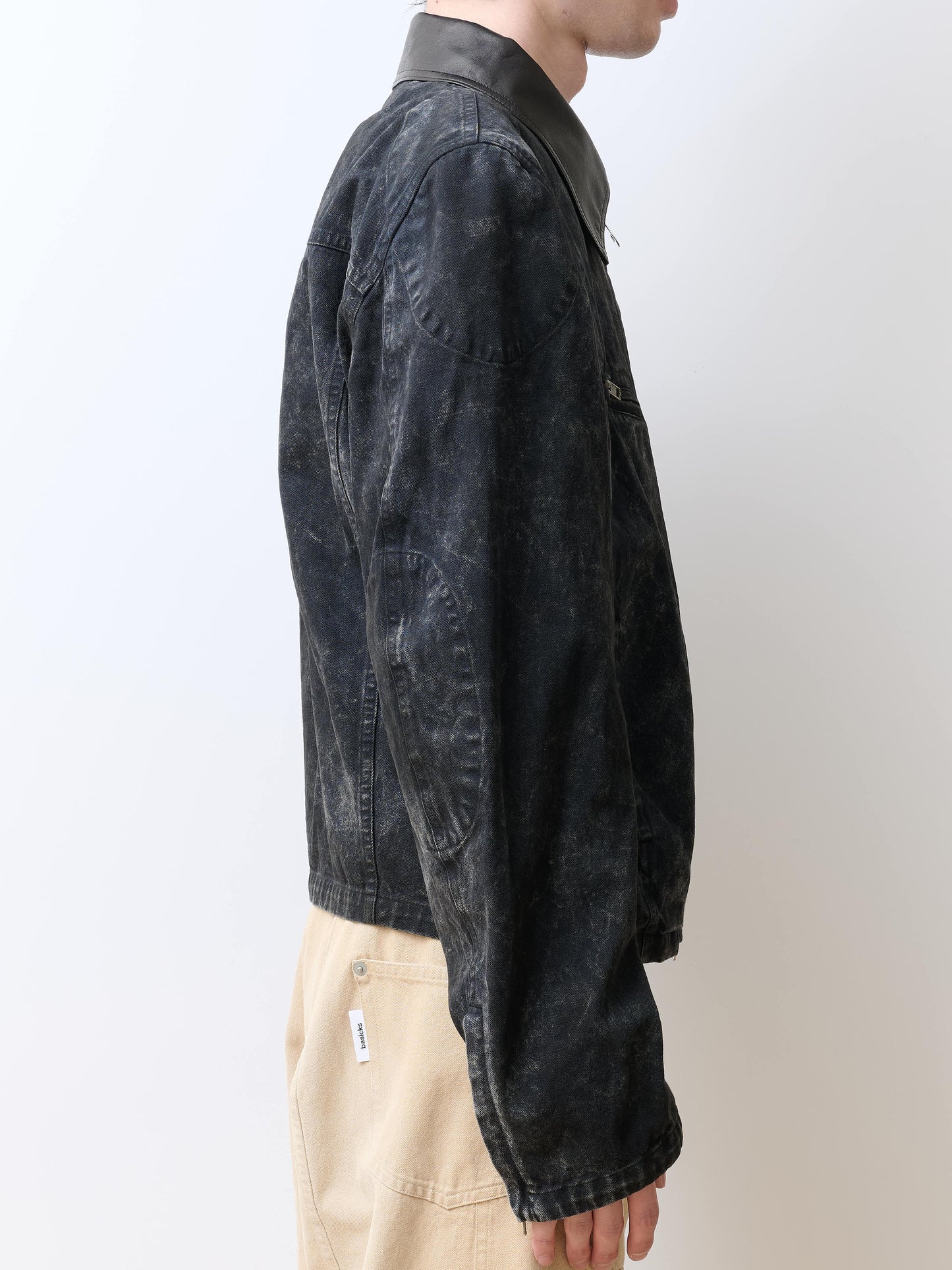 BASICKS　Dirty Motorcycle Denim Jacket