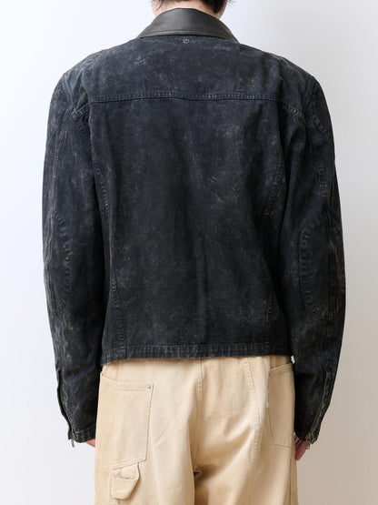 BASICKS　Dirty Motorcycle Denim Jacket