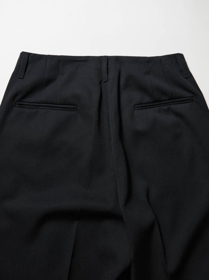 ANTHEM A　WOOL GABARDINE BELTLESS TROUSERS