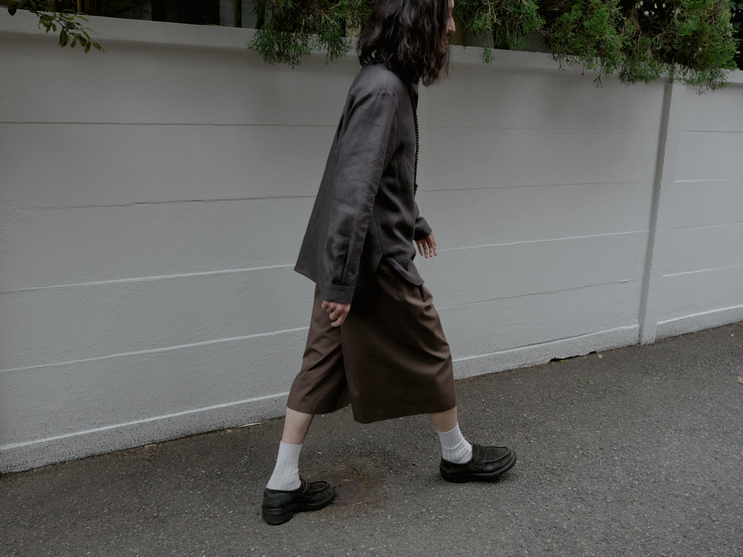 AMOMENTO　WIDE BERMUDA PANTS