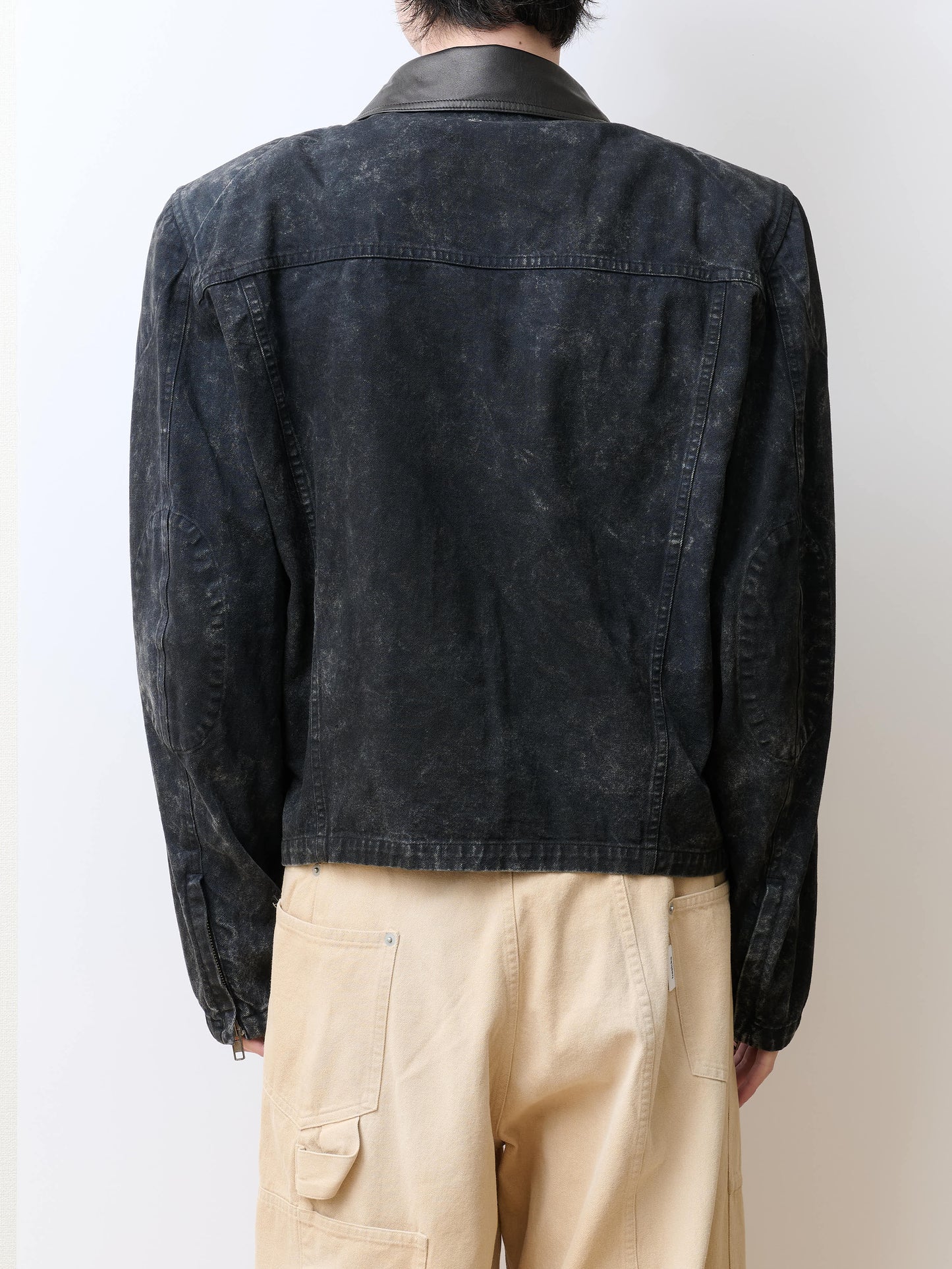 BASICKS　Dirty Motorcycle Denim Jacket