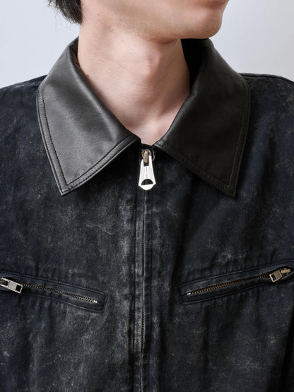 BASICKS　Dirty Motorcycle Denim Jacket
