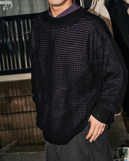 INNAT　PANEL BORDER SWEATER