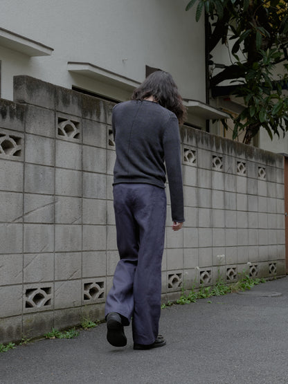 AMOMENTO　LINEN STRAIGHT PANTS