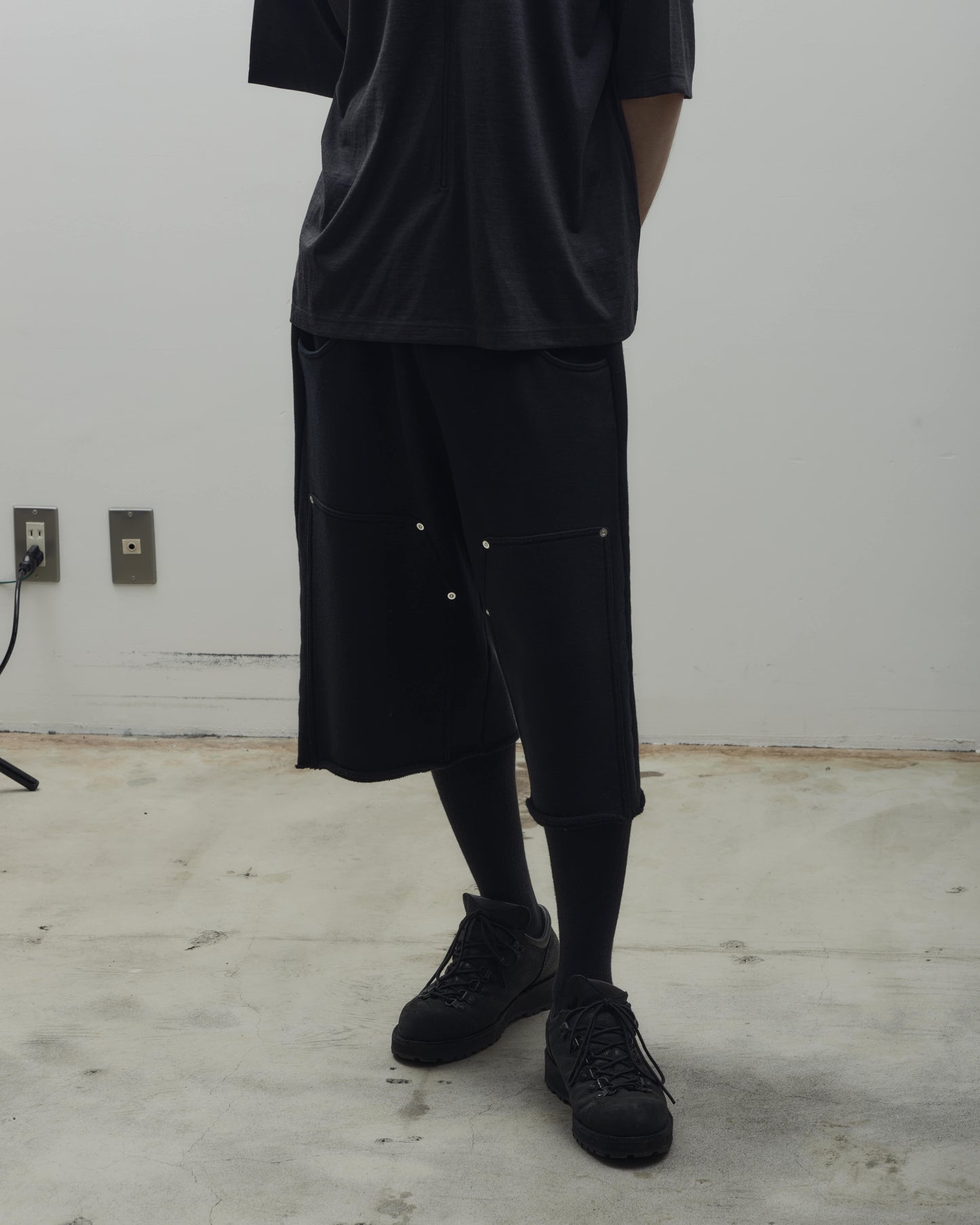 JIEDA　3/4 DOUBLE KNEE SWEAT PANTS