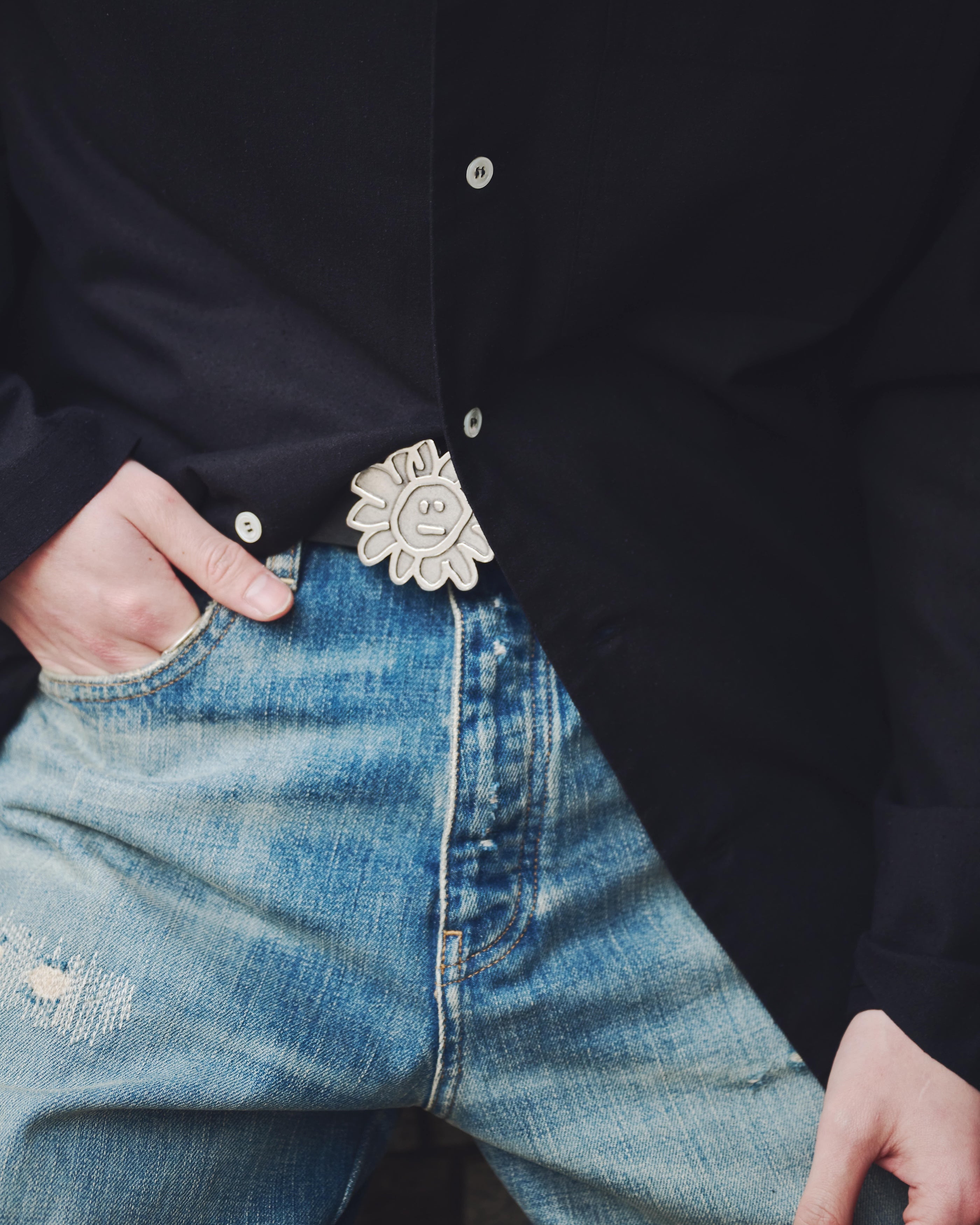 SUNFLOWER FLOWER BUCKLE BELT – KIKUNOBU