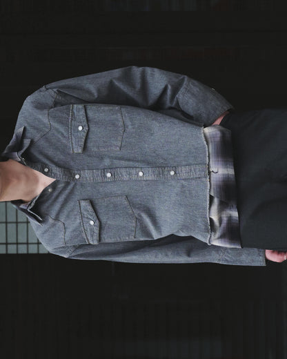 JIEDA　CHECK SKIPPER SHIRT