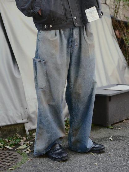 ANCELLM　DENIM PAINTER PANTS