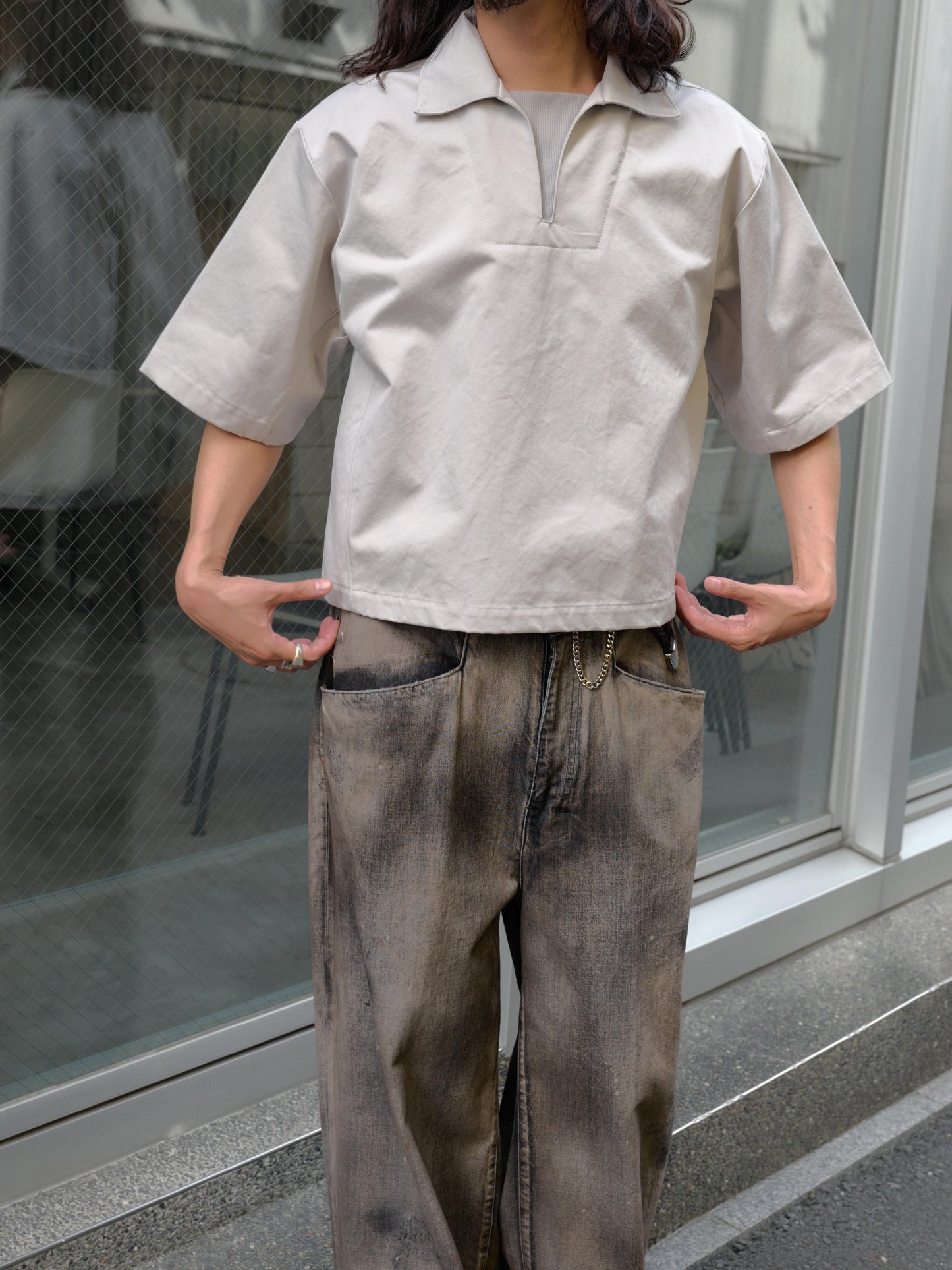 Seventh　KIMONO V TEE
