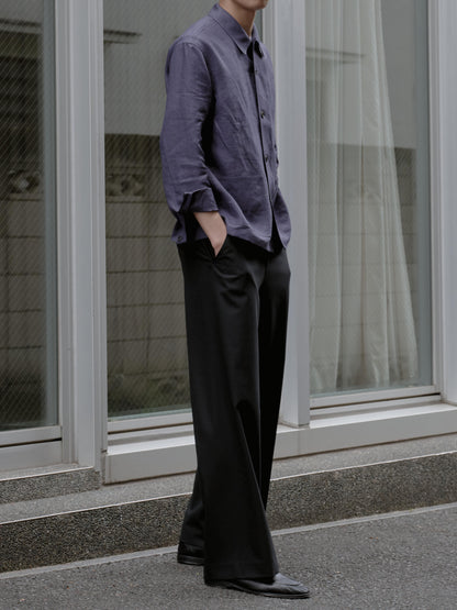 AMOMENTO　WOOL WIDE PANTS