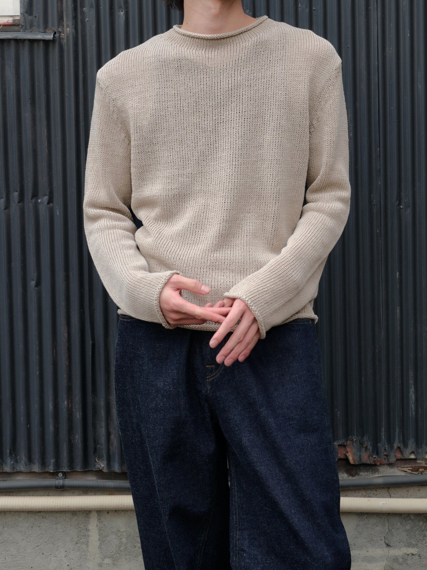AMOMENTO　PAPER YARN PULLOVER