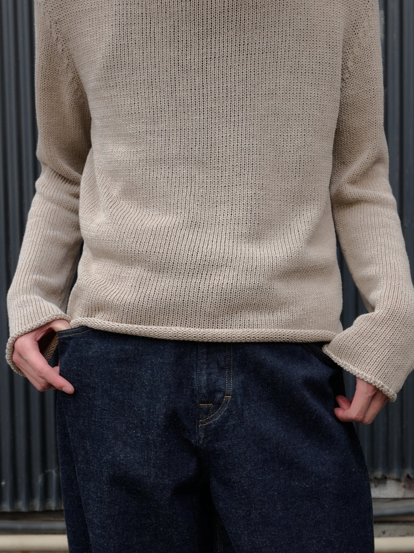 AMOMENTO　PAPER YARN PULLOVER
