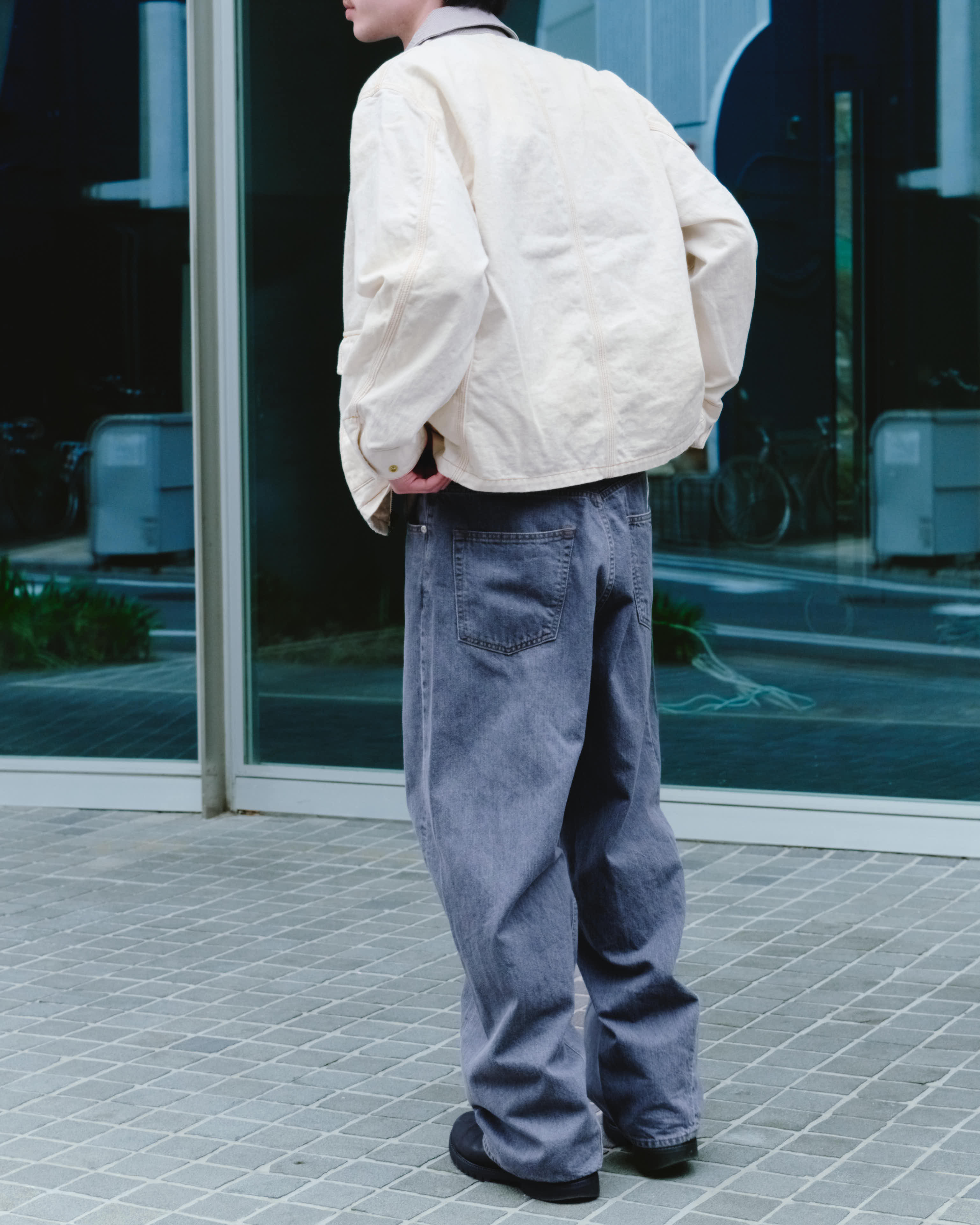 JIEDA USED TWIST DENIM PANTS – KIKUNOBU