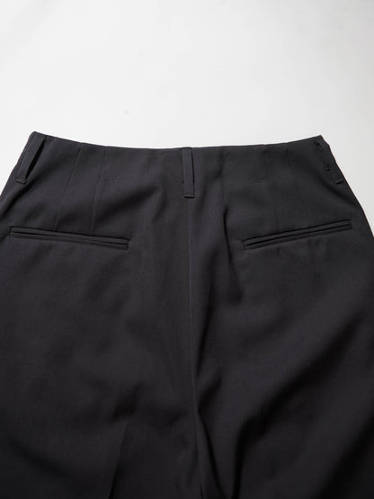 ANTHEM A　WOOL GABARDINE BELTLESS TROUSERS