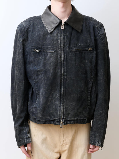 BASICKS　Dirty Motorcycle Denim Jacket