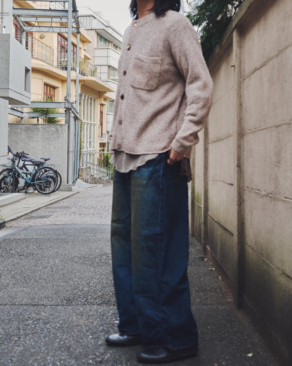 refomed　FRESH MAN DENIM WIDE PANTS "USED"