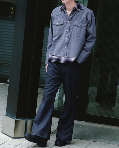 JIEDA　CHECK SKIPPER SHIRT