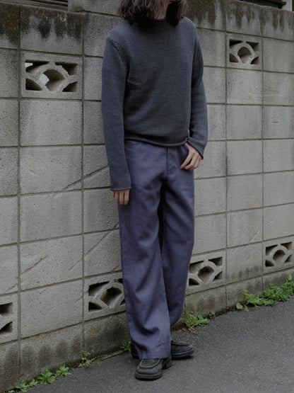 AMOMENTO　LINEN STRAIGHT PANTS