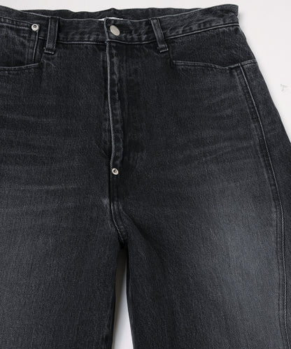 JIEDA　VINTAGE-FEEL DRAPED DENIM PANTS