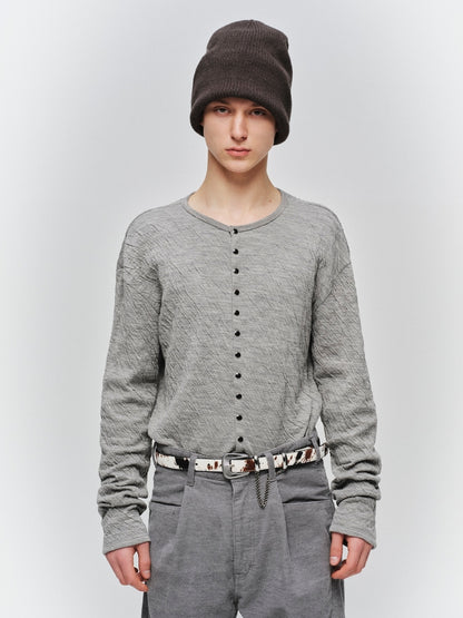 JIEDA　GAUZE SNAP CARDIGAN