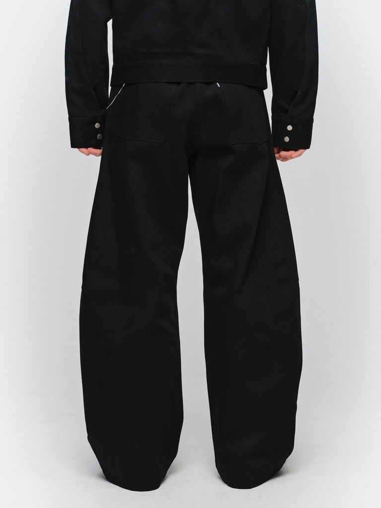 JIEDA　DRAPING DENIM PANTS