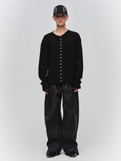 JIEDA　GAUZE SNAP CARDIGAN