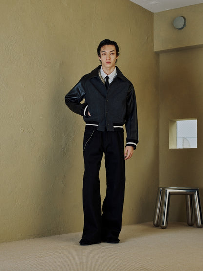 JIEDA　ENGINEERED DRAPING FLARE DENIM PANTS