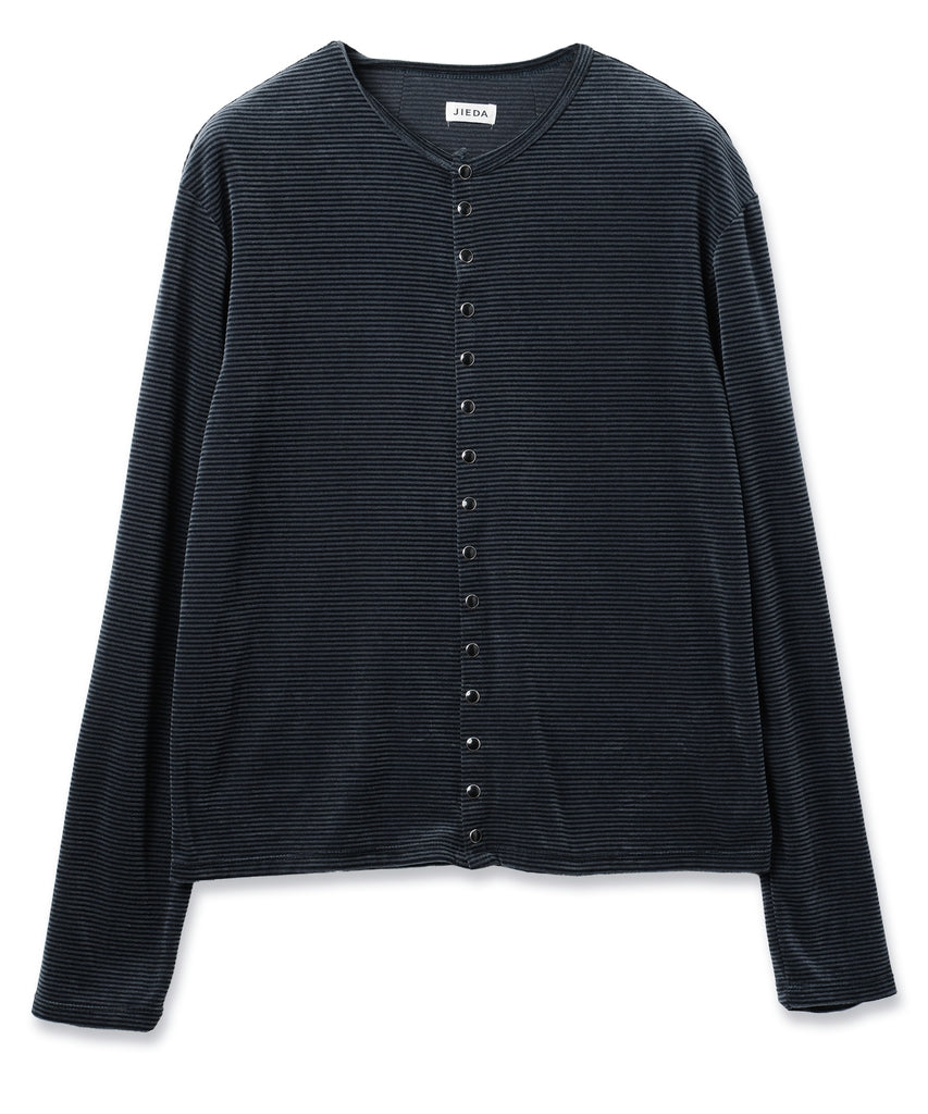 JIEDA　VELOR SNAP CARDIGAN