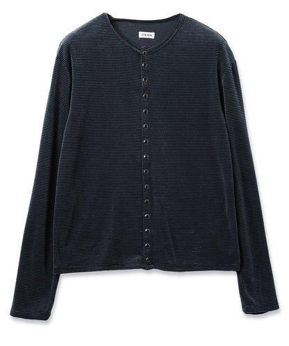 JIEDA　VELOR SNAP CARDIGAN