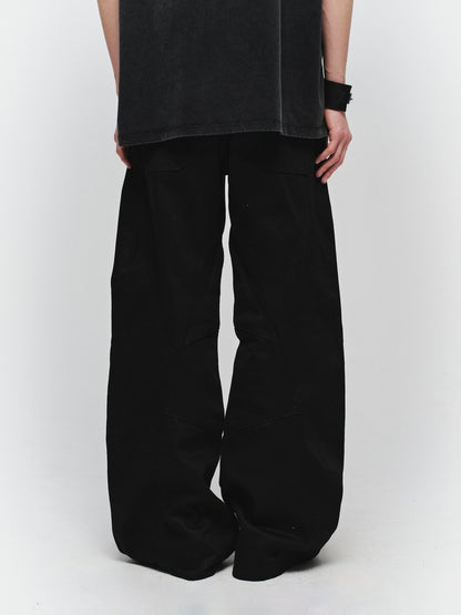 JIEDA　ENGINEERED DRAPING FLARE DENIM PANTS