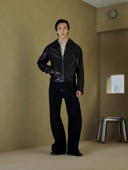 JIEDA　DRAPING DENIM PANTS