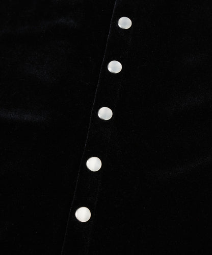 JIEDA　VELOR SNAP CARDIGAN