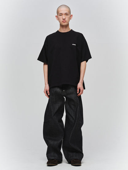 JIEDA　DRAPING DENIM PANTS