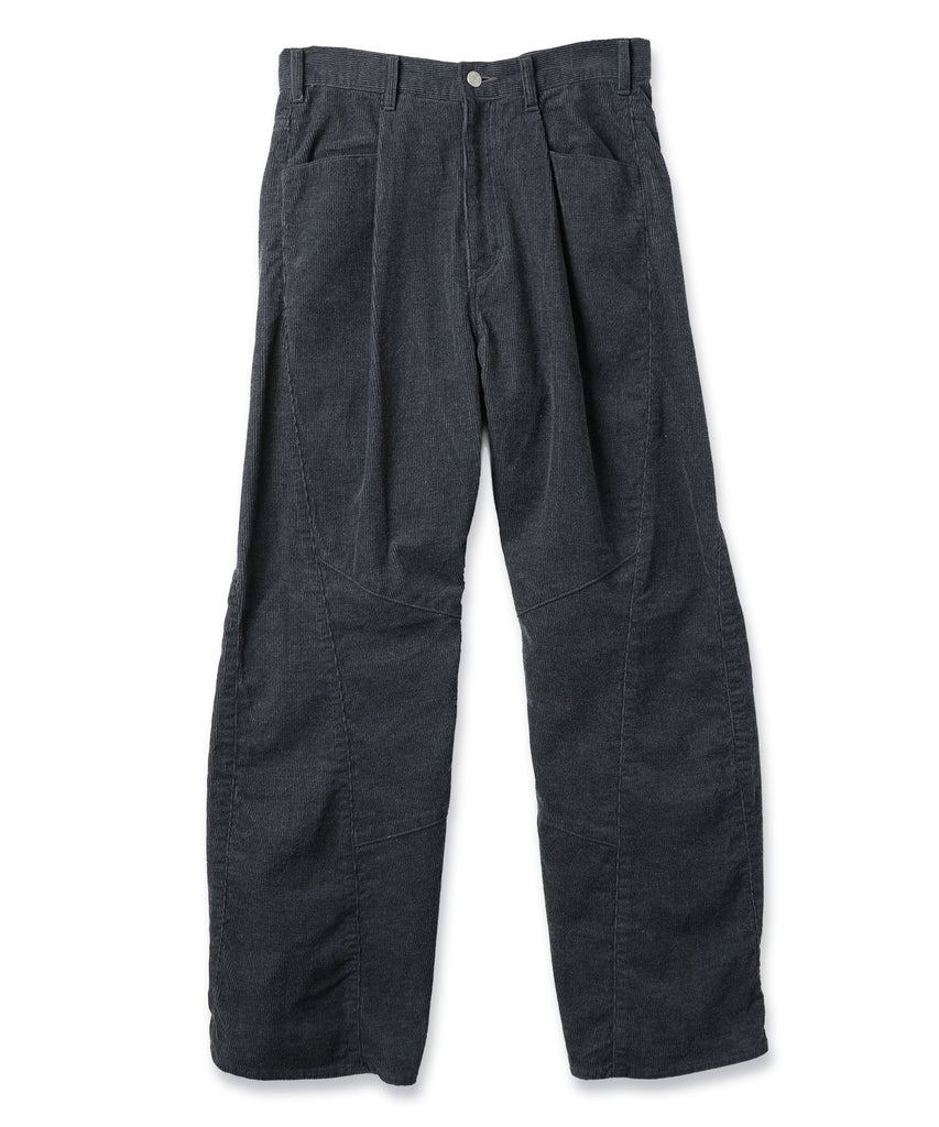 JIEDA　ENGINEERED DRAPING FLARE CORDUROY PANTS