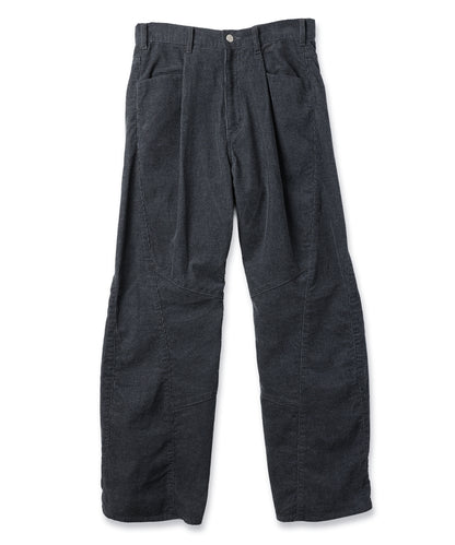 JIEDA　ENGINEERED DRAPING FLARE CORDUROY PANTS