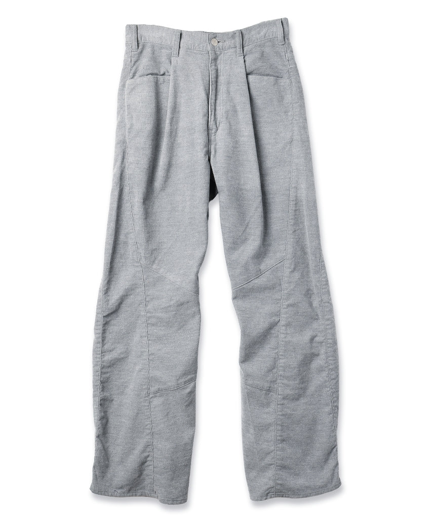 JIEDA　ENGINEERED DRAPING FLARE CORDUROY PANTS