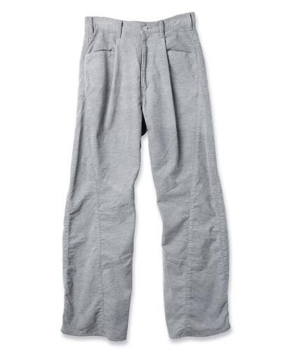 JIEDA　ENGINEERED DRAPING FLARE CORDUROY PANTS