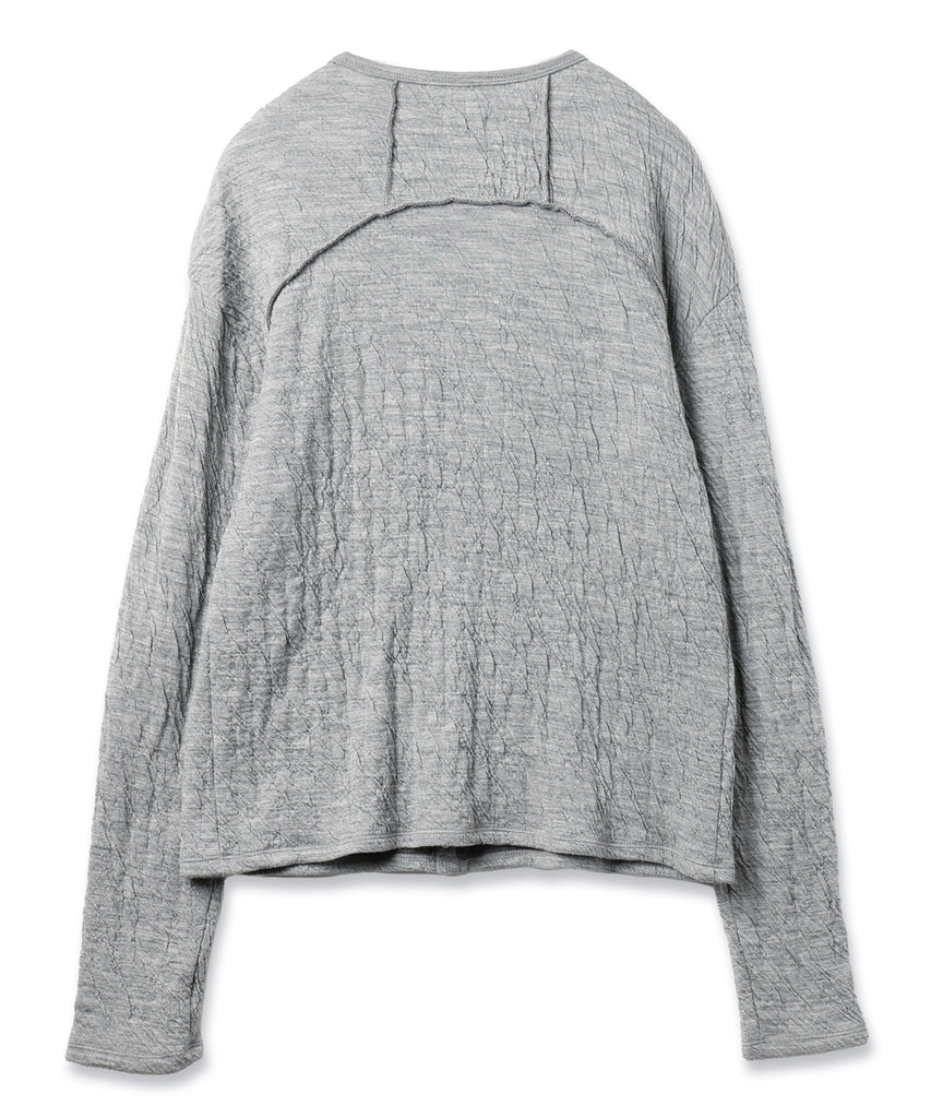 JIEDA　GAUZE SNAP CARDIGAN