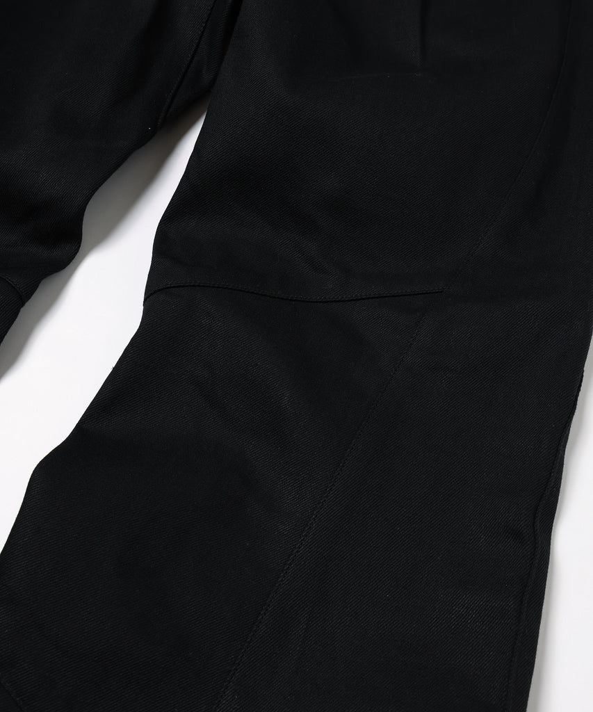 JIEDA　ENGINEERED DRAPING FLARE DENIM PANTS