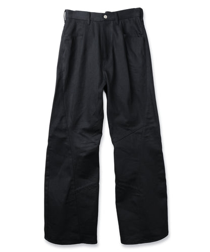 JIEDA　ENGINEERED DRAPING FLARE DENIM PANTS