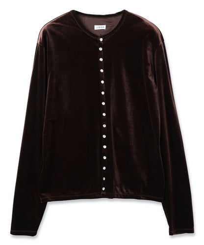 JIEDA　VELOR SNAP CARDIGAN