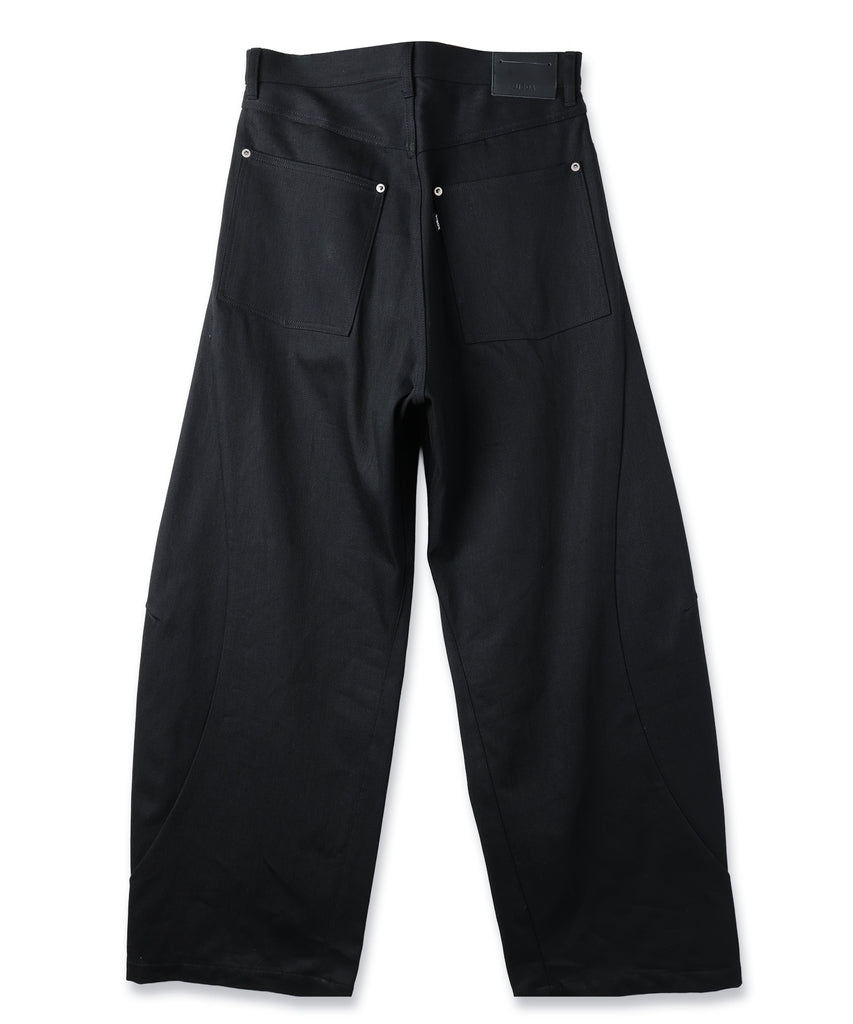 JIEDA　DRAPING DENIM PANTS