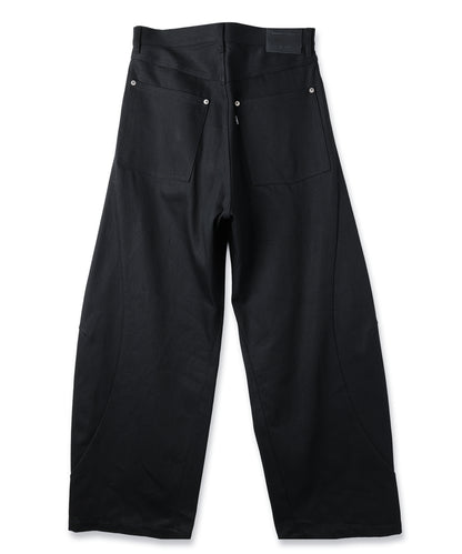 JIEDA　DRAPING DENIM PANTS