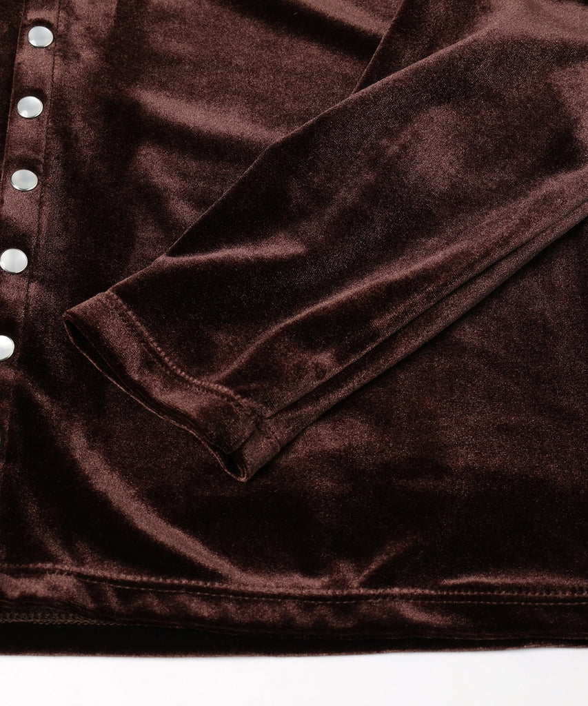 JIEDA　VELOR SNAP CARDIGAN