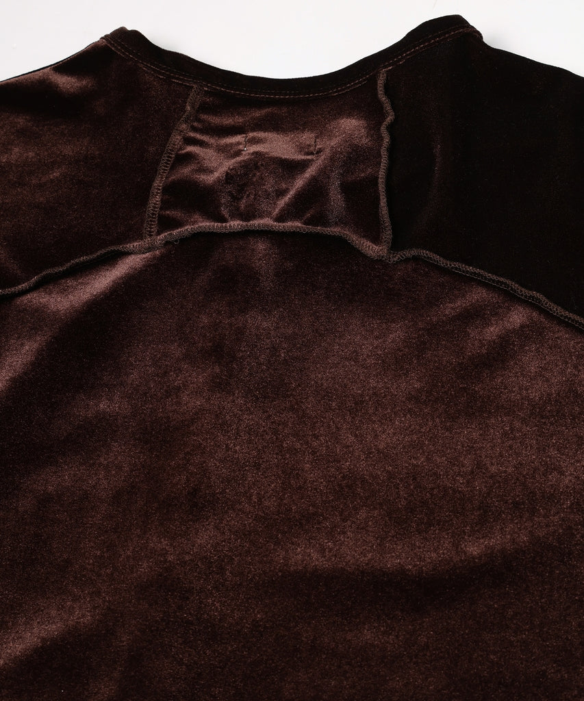 JIEDA　VELOR SNAP CARDIGAN