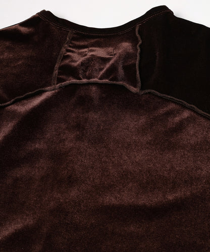 JIEDA　VELOR SNAP CARDIGAN