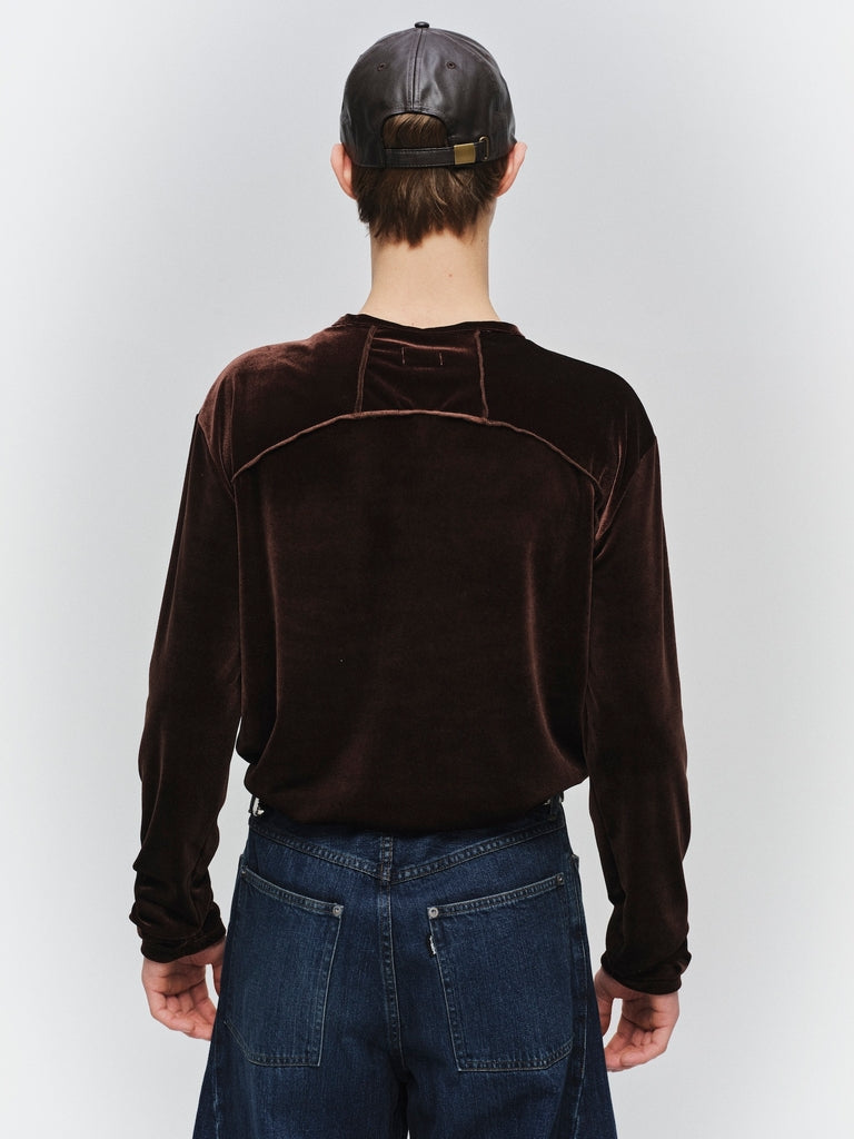 JIEDA　VELOR SNAP CARDIGAN