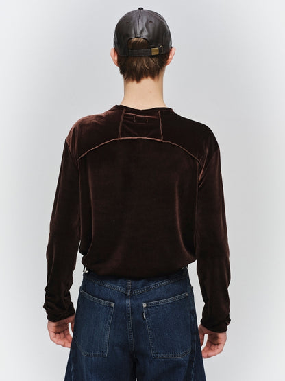 JIEDA　VELOR SNAP CARDIGAN